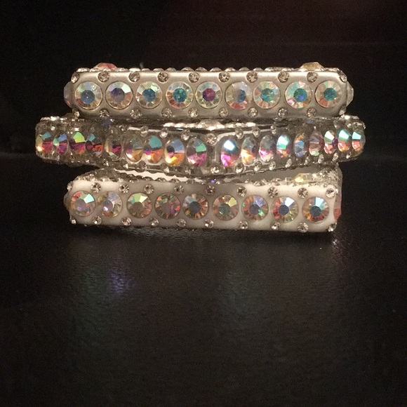 Jewelry - Jeweled Squared Bangles